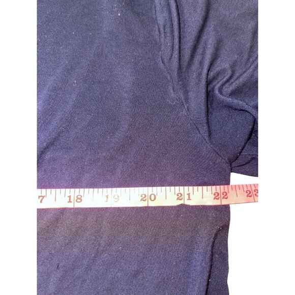 ZERDOCEAN Women's Plus 3X Navy Blouse Knit Blouse - Picture 9 of 11